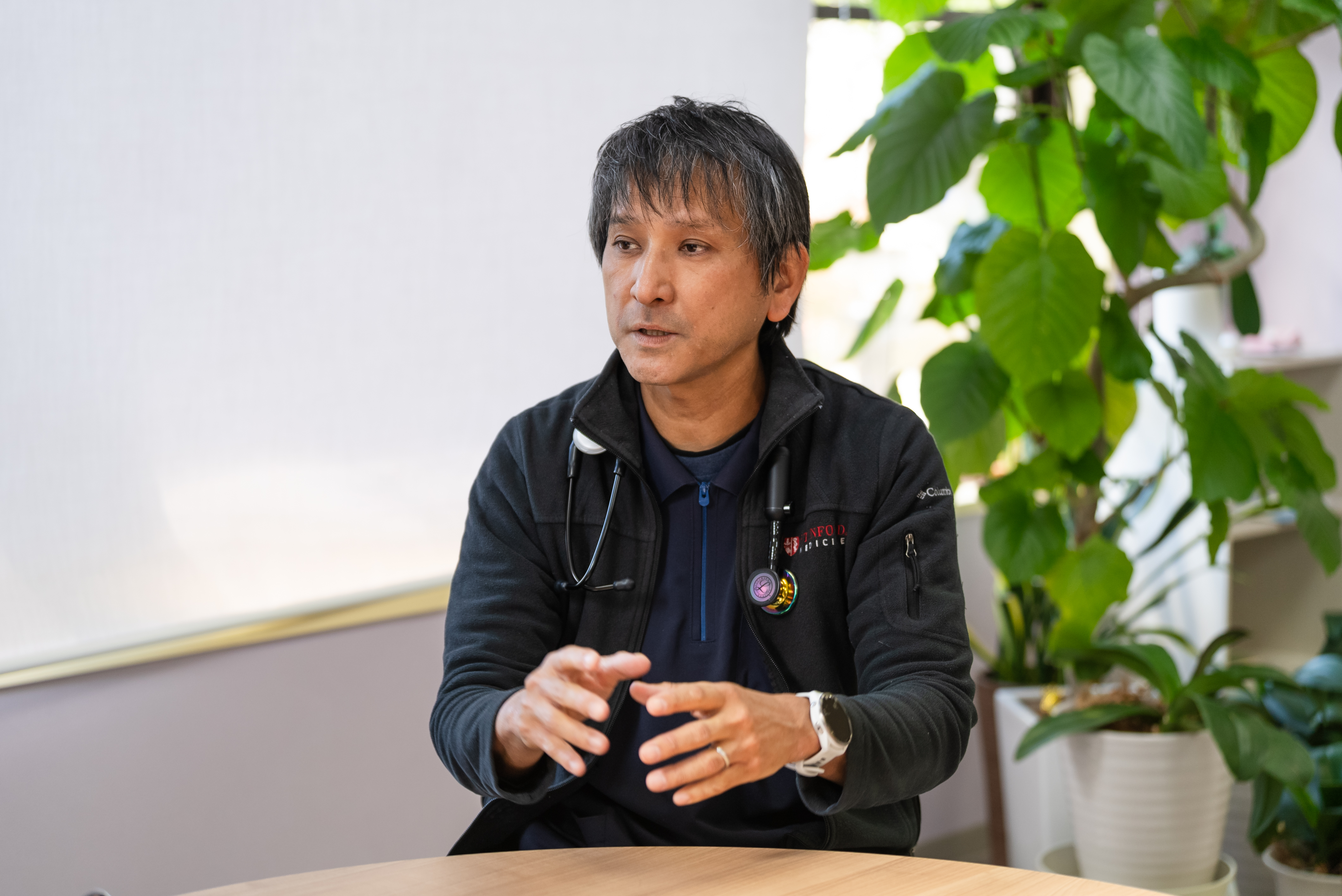理事長が語る様子